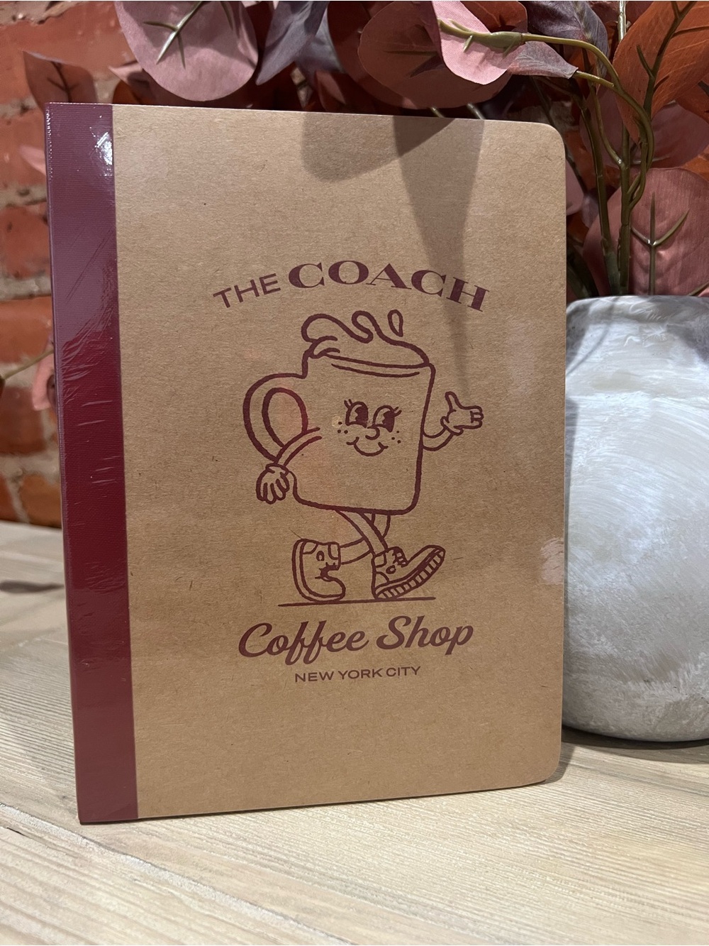 NWT The Coach Coffee Shop Lil Miss Jo Notebook
